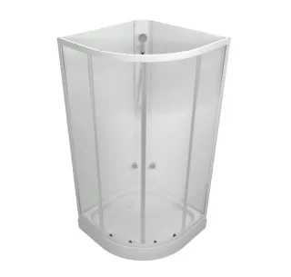 Душевая кабина Triton Лайт Щ0000070695 90x90 см профиль белый стекло с узором