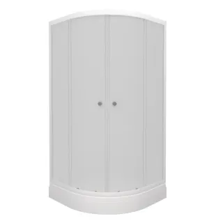 Душевая кабина Triton Вельвет Щ0000063056 90x90 см профиль белый стекло матовое