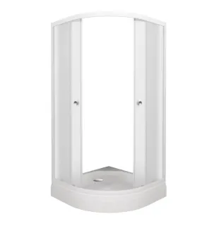 Душевая кабина Triton Вельвет Щ0000063056 90x90 см профиль белый стекло матовое