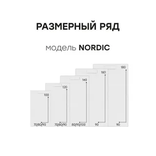 Душевой поддон Starohome NORDIC 47565290 140х90 см