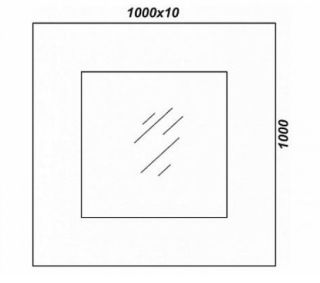 Зеркало Clarberg Papyrus Wood Pap-w.02.10/LIGHT 100см светлое дерево