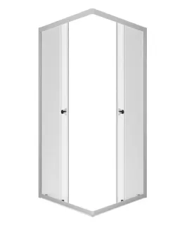Душевой уголок Triton Вельвет Щ0000071052 80x80 см профиль белый стекло матовое