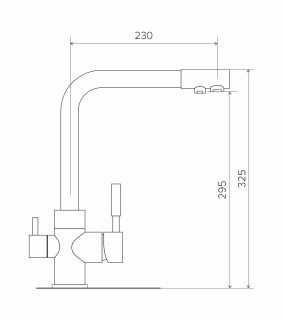 Смеситель для кухни Tolero Высокий дуо сафари 627598