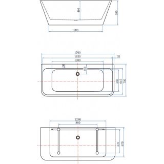 Акриловая ванна Aquanet Family Perfect 260050 170x75 см
