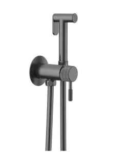 Гигиенический душ Gid Edessa L070GMGD со смесителем вороненая сталь