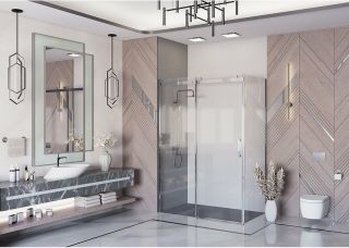 Душевой уголок Ambassador Benefit 19021105HX-90HX 160x90см хром/прозрачное