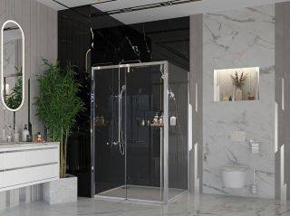 Боковая стенка Ambassador Intense 100IX 100см хром/прозрачное