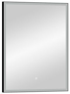 Зеркало с подсветкой Continent Frame Black ЗЛП1609 с сенсорным выключателем 70см чёрный