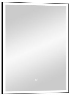 Зеркало с подсветкой Continent Frame Black ЗЛП1609 с сенсорным выключателем 70см чёрный
