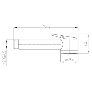 Гигиенический душ Bossini Paloma B00442.030 хром