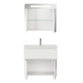Тумба под раковину напольная Onika Стрим 108059 80 см белый