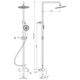 Душевая система Abber Eleganz AF8316B