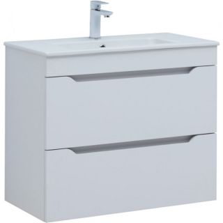 Тумба под раковину Aquanet Практика 330459 80 см белый матовый