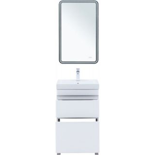 Тумба под раковину Aquanet Слим 346041 50 см белый сатин