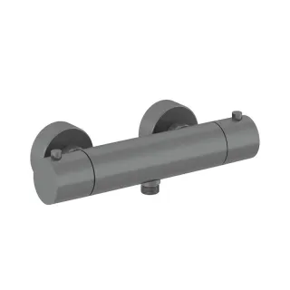 Смеситель для душа Kludi Objekta Therm E 35200N238 с термостатом оружейная сталь