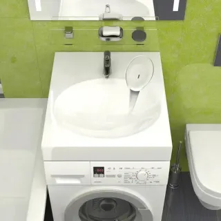 Раковина Reflexion Delta RX6060GM белая 60x60