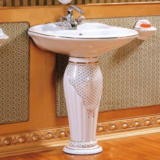 Раковина CeramaLux Classic J-766 белая 75 см