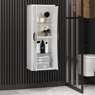 Шкаф-колонна Opadiris Ибица 45 00-00003630 подвесной Белый золото