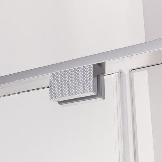 Душевая дверь распашная Veconi Premium Alassio CH, 1500х2000, хром, стекло прозрачное осветленное