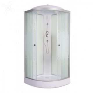 Душевая кабина Deto L 908 с электрикой 80х80х215 см