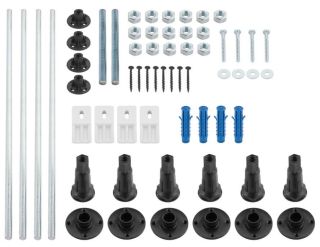 Акриловая ванна Berges Lumbo с каркасом 170x75см белый 050004 050006