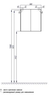Шкаф Акватон Шерилл белый 1A206603SH010