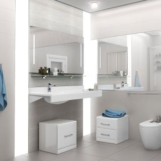 Раковина подвесная Акватон Отель левая 120см белый 1A70093NOT01L