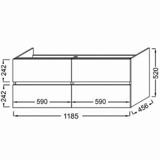 Тумба под раковину Jacob Delafon Tolbiac 120см белый лак EB2384-J5