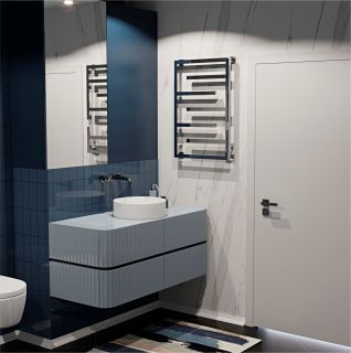 Полотенцесушитель электрический Indigo Delos DGD80-50Rt 80x50 хром