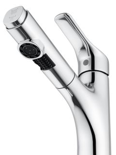 Смеситель для раковины Wonzon & Woghand WW-AE4151-CR с выдвижным изливом хром