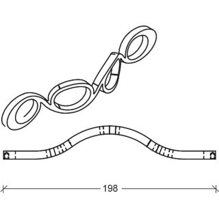 Декоративная ручка для мебели Armadi Art Wave хром 825-Cr