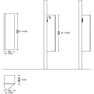 Пенал Armadi Art Vallessi 120см кашемир 836-C