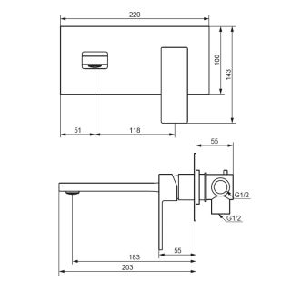 Смеситель для раковины Damixa Apollo 530260000 хром