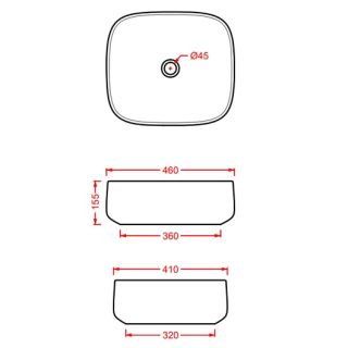 Раковина ArtCeram Cognac COL007 43 00 verde foresta 46 см