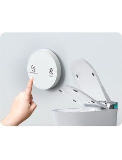 Электронный подвесной унитаз-биде TIMO TЕ-751B белый/черная панель