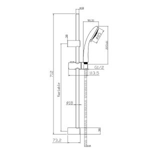 Набор смесителей Cersanit 64508 Flavis 3 в 1 для раковины и ванны