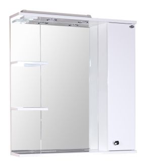 Шкаф-зеркало с подсветкой Onika Эльбрус 208022 правый 80см белый