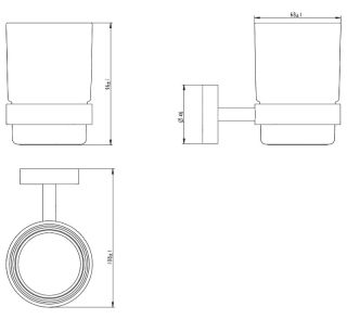 Стакан Melana MLN-867010B чёрный