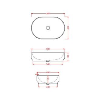 Раковина ArtCeram Atelier ATL002 41 00 matera 60 см