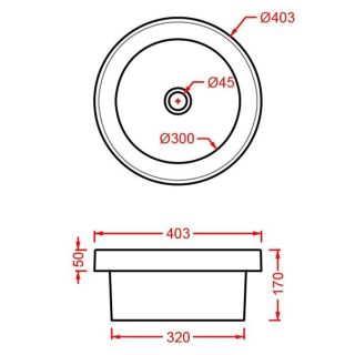 Раковина ArtCeram Fuori Scala TFL032 41 00 matera 40.3 см
