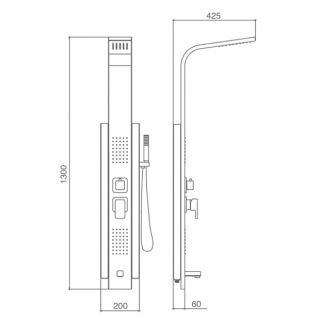 Душевая панель SSWW FT93146 MP