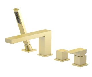 Смеситель на борт ванны Timo Selene 2130/17Y золото матовое