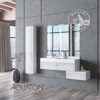 Комод с ящиком Акватон Сакура 60см ольха наварра/белый 1A220403SKW80