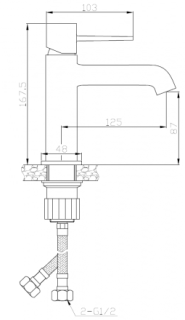 Смеситель для раковины Orange Karl M05-021cr