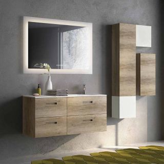 Зеркало Silver Mirrors Norma Neo-3 80см белый LED-00002402