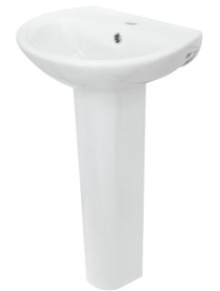 Раковина пьедестальная Sanita Аттика 48см белый