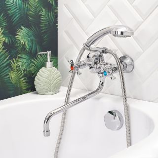 Смеситель для ванны с душем BOOU BA5333-3-B723-C018 хром