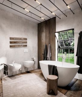 Напольный смеситель для ванны Kludi Balance белый/хром 525909175