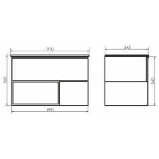 COMFORTY Тумба-умывальник Франкфурт 90 00-00007342