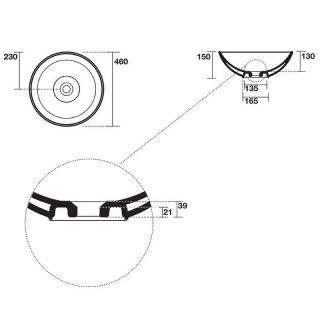 Раковина Kerasan Ciotola 430330 белая 46 см